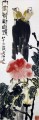 Qi Baishi Vögelen auf Blume Chinesische Malerei